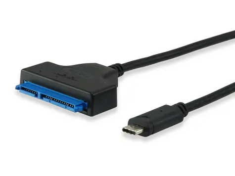 Equip USB-C na SATA 2,5" černá / Adaptér / 0,5 m