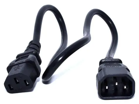 ZEBRA napájecí prodlužovací kabel C13-C14 / Napájecí kabel / 0,5 m