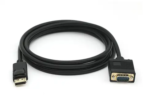 Equip adaptér DisplayPort-VGA černá / Adaptér / 1920x1200 / 2 m / pozlacené konektory