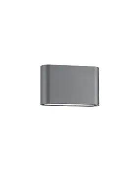 Nova Luce SOHO WALL GREY 2 šedá / Nástěnné svítidlo / IP54 / 2x5 W