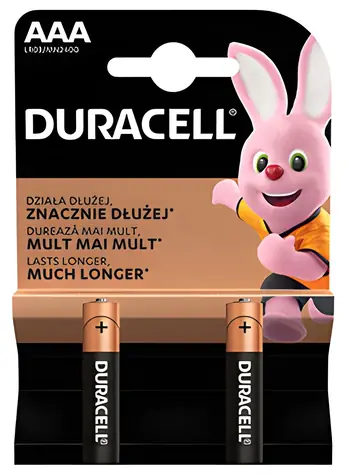 Duracell Basic AAA / Baterie / alkalická / 1,5 V / 2 ks