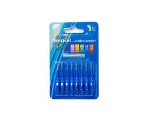 Denticol P01 1 mm / Mezizubní kartáček / plochá rukojeť / 16 ks (8+8)