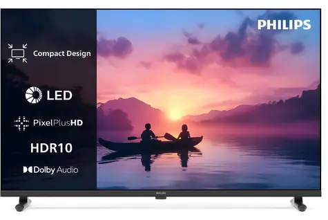 24" Philips 24PHS6050/12 černá / Televize / LED / HD ready / Titan OS / DVB-T2/C/S2 / Wi-Fi
