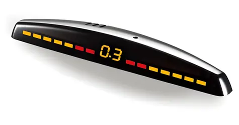 SteelMate PTS411M7 / Parkovací asistent / 4 senzory 16 mm / LED displej M7 / 12/24V