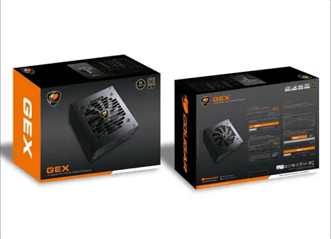 COUGAR GEX 750W černá / PC zdroj / ATX / 750 W / 80 Plus Gold / modulární