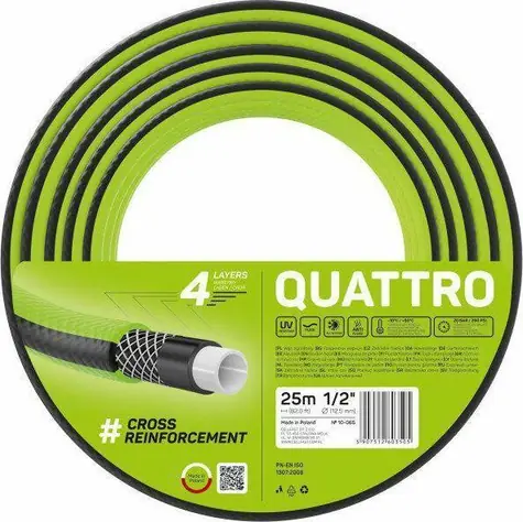CELLFAST C10-065 Quattro / Zahradní hadice / 1/2" (12,5 mm) / Délka 25 m