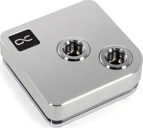 Alphacool Core 1 stříbrná / CPU vodní blok / Intel 1700, AMD AM4/AM5 / G1/4"