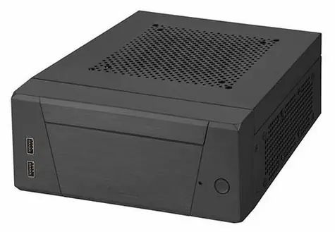 SilverStone SST-ML10B Milo černá / PC skříň / mini-ITX / HTPC / 2x USB 3.2 Gen1 / bez zdroje