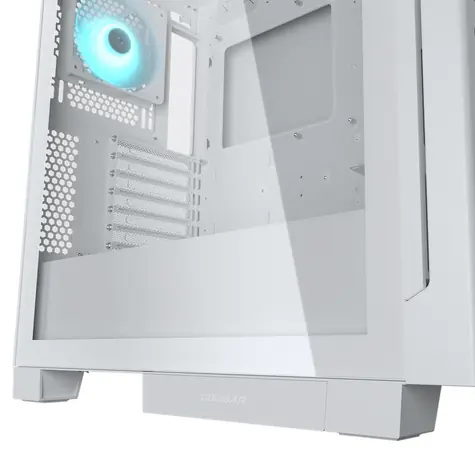 Cougar Airface ECO RGB bílá / PC skříň / Midi Tower / ARGB / 3x ARGB ventilátory / průhledná bočnice / bez zdroje