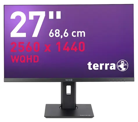 27" TERRA 2775W PV V3 černá / Monitor / IPS / QHD 2560×1440 / USB-C+DP+HDMI