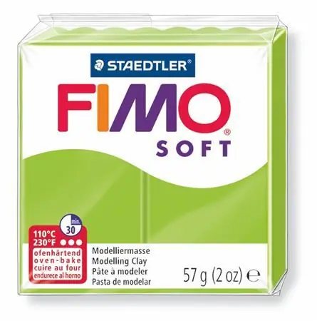 FIMO Modelovací hmota Soft jablkově zelená / 56 g / pečení 110 °C / 30 min