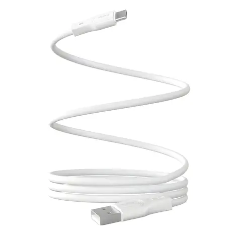 Puro Magnetic bílá / Magnetický kabel / USB-A - USB-C / 10 W / 1 m