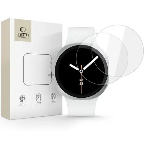Tech-Protect Glass Fit+ čiré / Tvrzené sklo / Samsung Galaxy Watch 8 (40 mm) / 2 ks