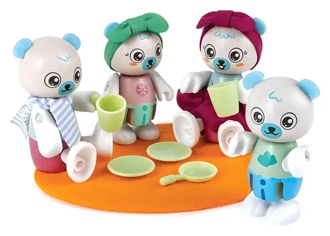 HAPE Figurky Rodina ledních medvědů E3529 / Herní figurky / bambus, bioplast / od 3 let