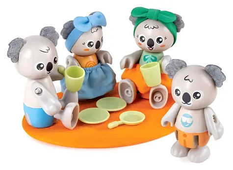 HAPE Figurky Rodina koaly E3528 / Herní figurky / bambus, bioplast / od 3 let