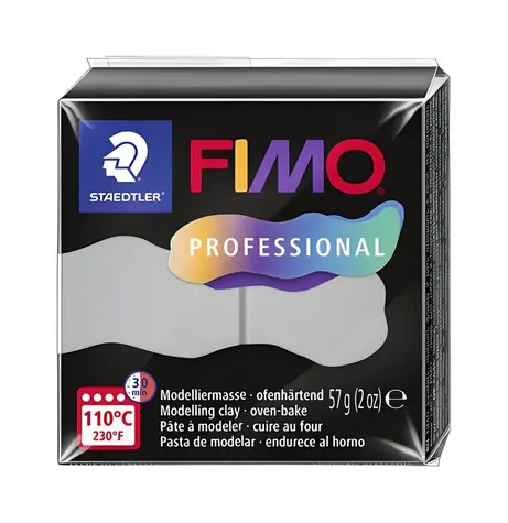 FIMO Modelovací hmota Professional delfíní šedá / 57 g / pečení v troubě 110 °C