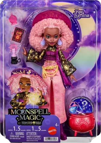 MATTEL Panenka Monster High Moonspell Magic Rae (JMB91) / Plast / od 4 let