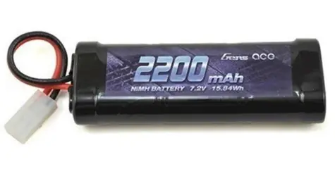 Gens ace NiMH baterie 2200mAh 7,2V / Akumulátor pro RC auta a tanky / Konektor Tamiya