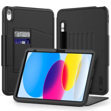 Tech-Protect SC Pen černá / Pouzdro / Apple iPad 10.9" (2022) / 11" (2025) / schránka na stylus