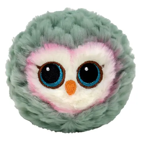 TY Klíčenka Bouncer OWL šedá sova / 8 cm