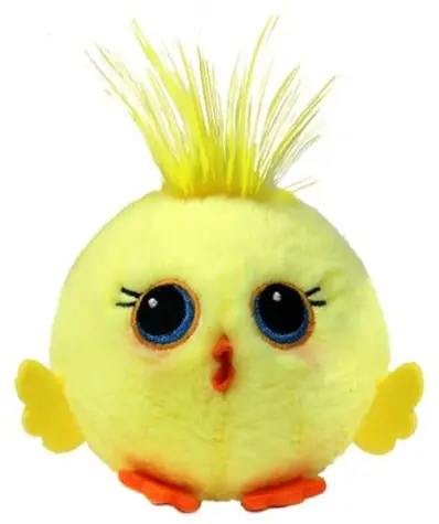 TY Klíčenka Bouncer BOUNCEY žluté kuře / 8 cm