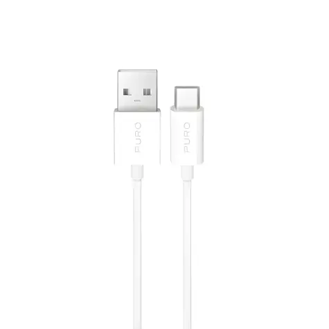 Puro TPE bílá / Datový kabel / USB-A - USB-C / 10 W / 2 m