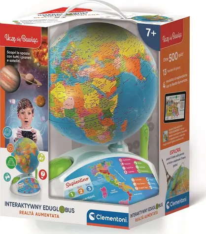 Clementoni Eduglobus 50847 / Interaktivní vzdělávací globus / zeměpis / od 7 let