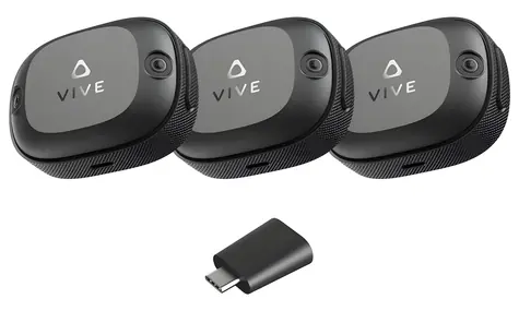 HTC VIVE Ultimate Tracker 3+1 Kit černá / Sada pohybových senzorů pro VR / 6DoF sledování / 5 GHz Wi-Fi