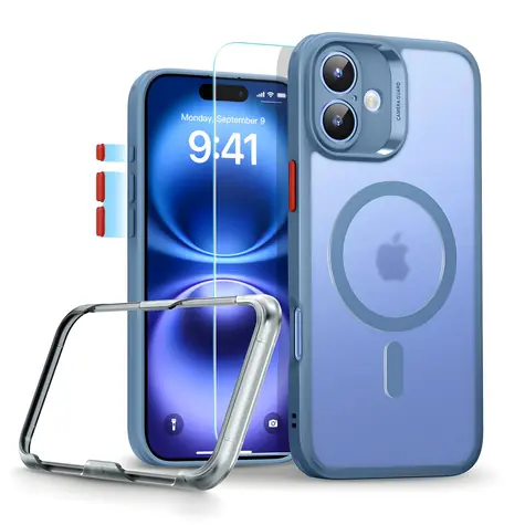 ESR Classic Pro Set HaloLock modrá / Pouzdro / Apple iPhone 16 / MagSafe