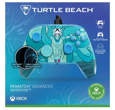 Turtle Beach Rematch Advanced Blue Kitsune / Gamepad / Kabelový / Hall Effect triggery / RGB podsvícení / Xbox, PC