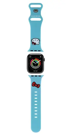 Hello Kitty Silicone Kitty Head modrá / Řemínek pro Apple Watch / 38/40/41mm