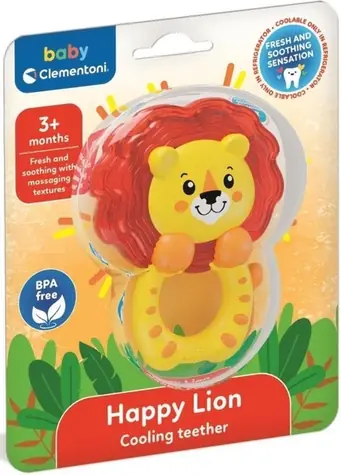 CLEMENTONI BABY Kousátko Veselý lvíček / od 3 měsíců