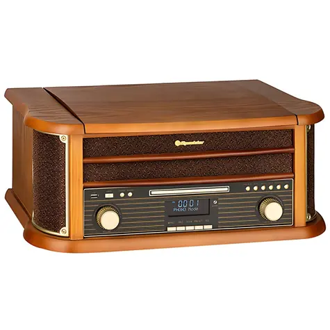 Roadstar HIF-1993D+BT / Retro věž / Gramofon / CD/MP3/USB / Kazeta / DAB+/FM Bluetooth / 2x5W RMS