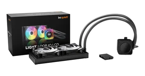 be quiet! Light Loop IO LCD 240mm černá / Vodní chlazení CPU / IPS displej / RGB / 2x120mm ventilátory