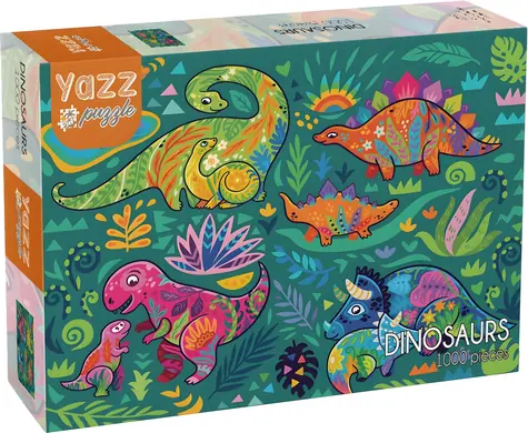 YAZZ Puzzle Dinosauři / 1000 dílků / 68 x 48 cm