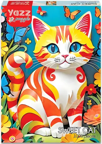 YAZZ Puzzle Roztomilá kočička / 1000 dílků / 48 x 68 cm