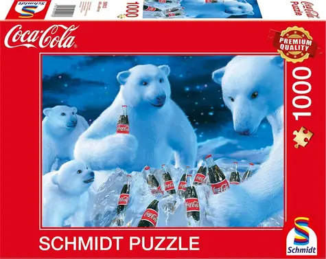 SCHMIDT Puzzle Coca-Cola Lední medvědi / 1000 dílků / od 12 let