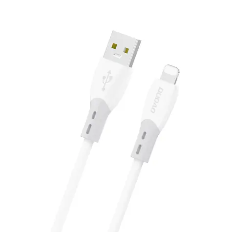 Dudao L25SL bílá / Datový kabel / USB-A / Lightning 30W / 1 m