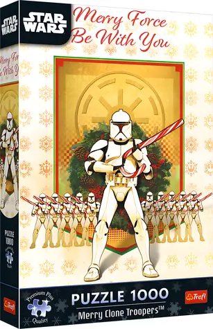 TREFL Puzzle Premium Plus Star Wars: Merry Clone Troopers / 1000 dílků / 68,3 x 48 cm / děti a dospělí