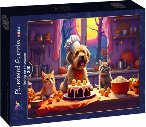 BLUEBIRD Puzzle Pečení na Halloween / 300 dílků