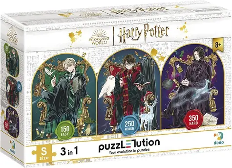 DODO Puzzle Harry Potter: Draco, Harry a Snape / 150, 250 a 350 dílků