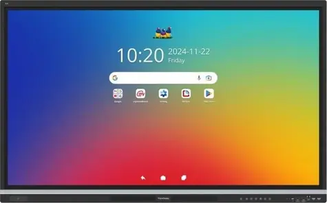 86" ViewSonic IFP8651 černá / Interaktivní panel / 4K UHD / Dotykový / Android 14 / 5x HDMI / OPS / VESA