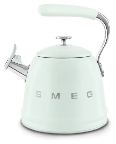 SMEG 50's Retro Style WKF01PG pastelově zelená / Píšťalová konvice / 2,3 l / nerez / vhodná pro indukci