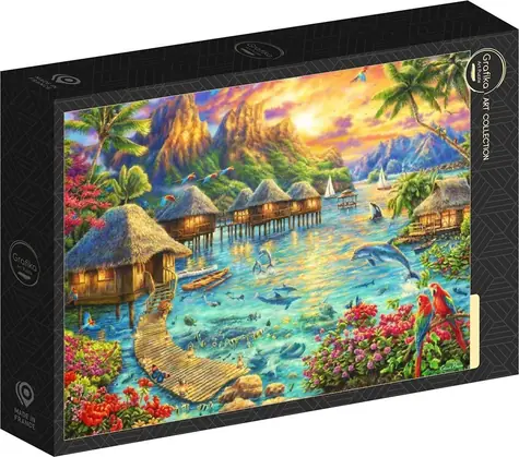 GRAFIKA Puzzle Art Collection: Tropická oáza / 1000 dílků / 69 × 47,8 cm