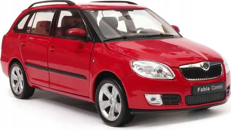 WELLY Auto Škoda Fabia Combi II (2009) červená / Model auta / 1:24 / od 8 let