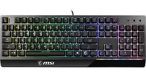 MSI Vigor GK30 černá / Herní klávesnice / drátová / membránová / USB / podsvícení / UK layout