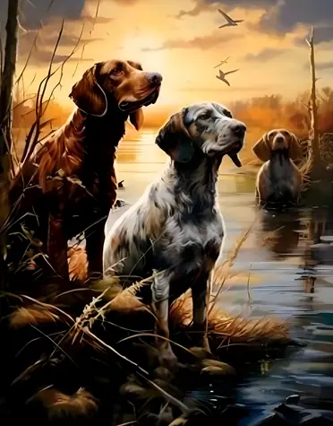 NORIMPEX Diamantové malování Mokřady / 30x40 cm