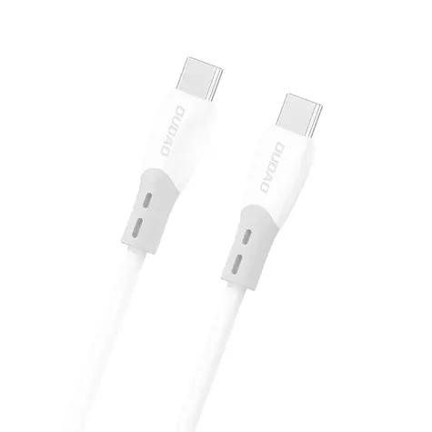 Dudao Datový kabel L25SC / USB-C / USB-C / 60W / 1 m / bílá