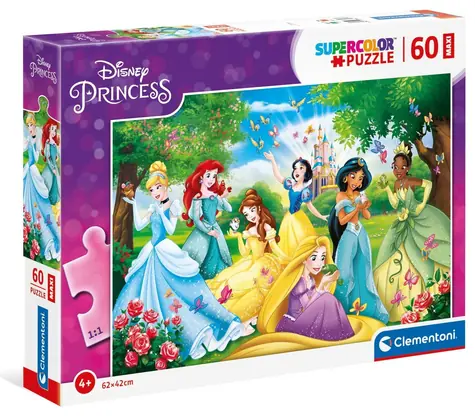 CLEMENTONI Puzzle Disney princezny MAXI / 60 dílků / od 4 let