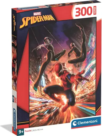 CLEMENTONI Puzzle Spiderman SUPER / 300 dílků / 33,5 x 48,5 cm / od 9 let